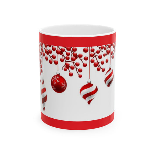 Princess Grace Festive Holiday Ornament Ceramic Mug  Perfect for Christmas Cheer  11oz 15oz