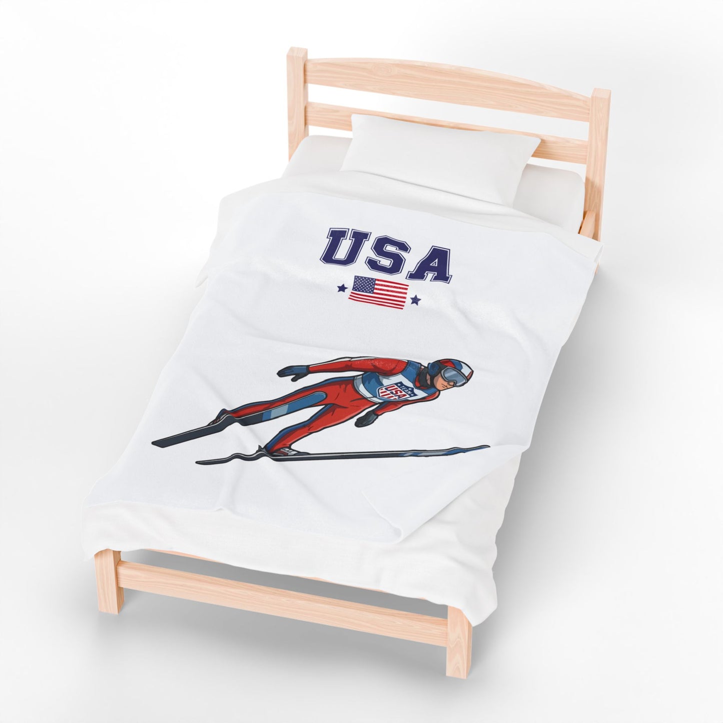 Princess Grace  TEAM USA  Velveteen Plush Blanket