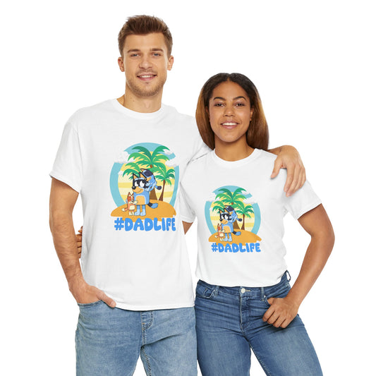 Princess Grace  Bluey  #DadLife Unisex Heavy Cotton Tee  Perfect for Dads Beach Vibes and Everyday Wear