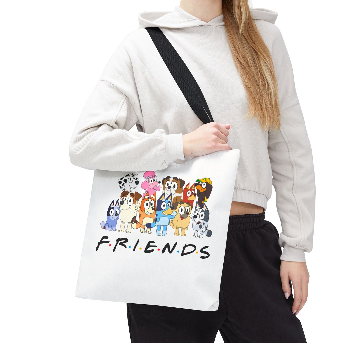 Princess Grace  Cute Animal Friends Tote Bag  Perfect for Dog Lovers & Friendship Gifts