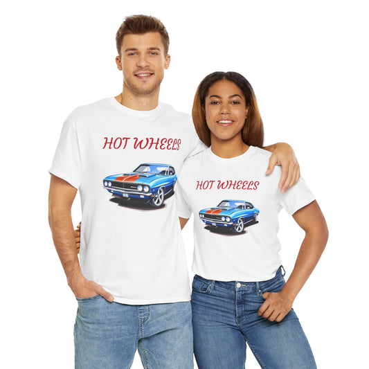 Princess Grace  Hot Wheels Unisex Heavy Cotton Tee Classic Car Graphic Tee for Auto Enthusiasts