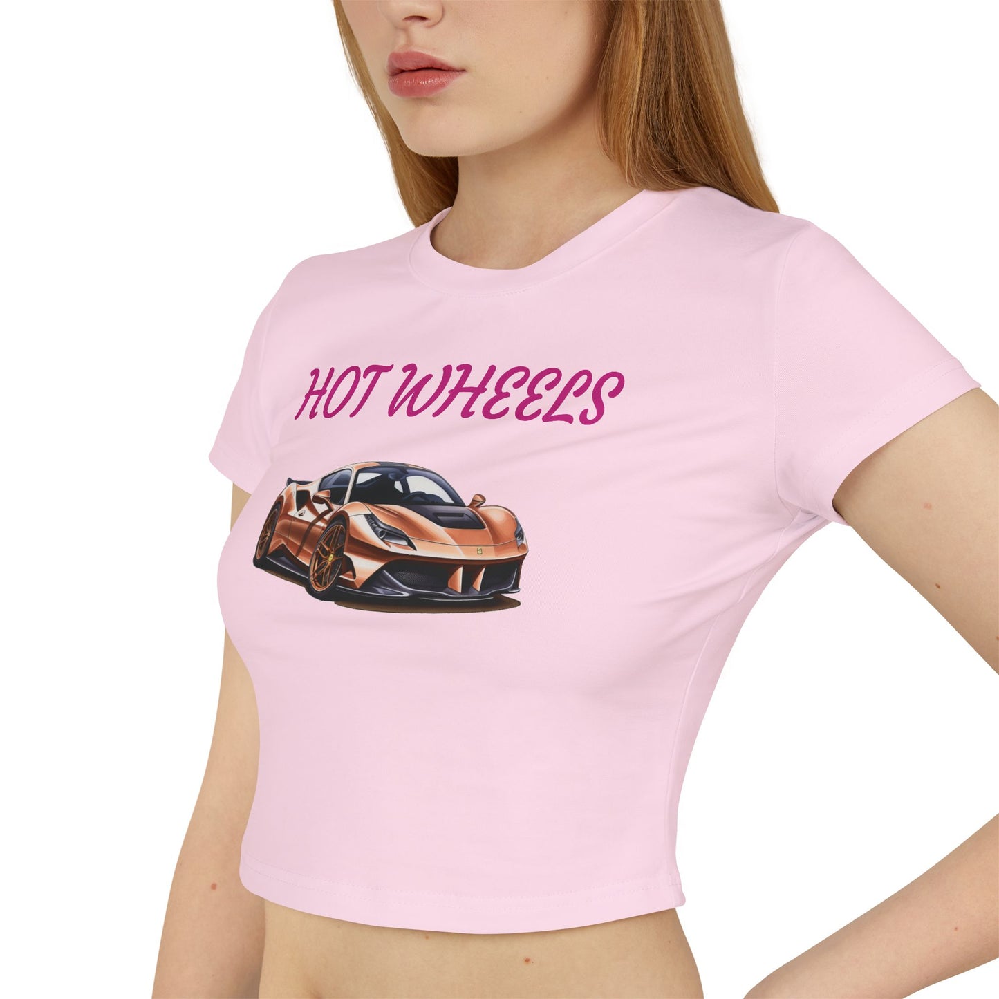 Princess Grace  Hot Wheels Women's Baby Tee Fun & Retro Car Graphic T-Shirt