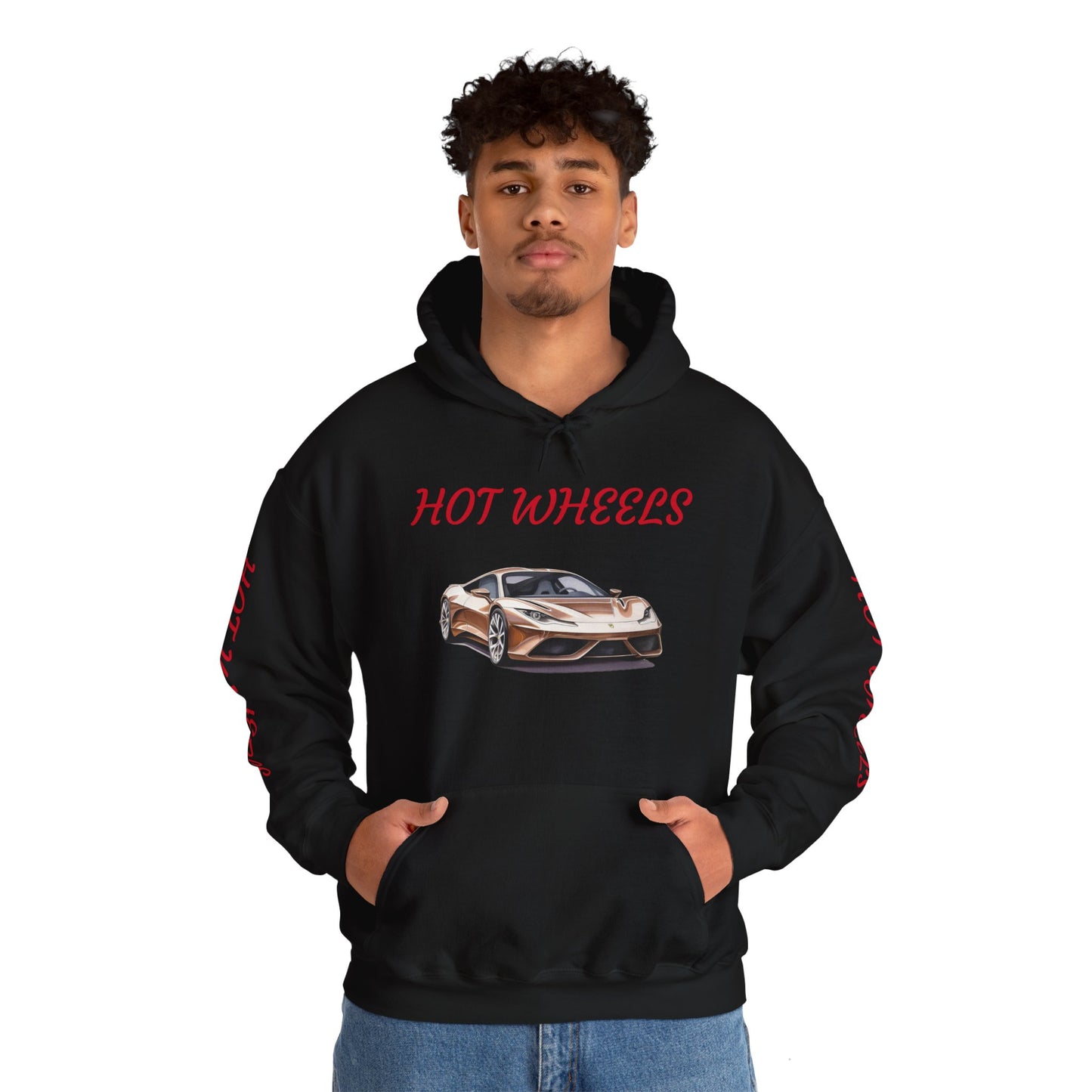 Princess Grace  Hot Wheels Unisex Hooded Sweatshirt Stylish Car Graphic Design for Car Enthusiasts