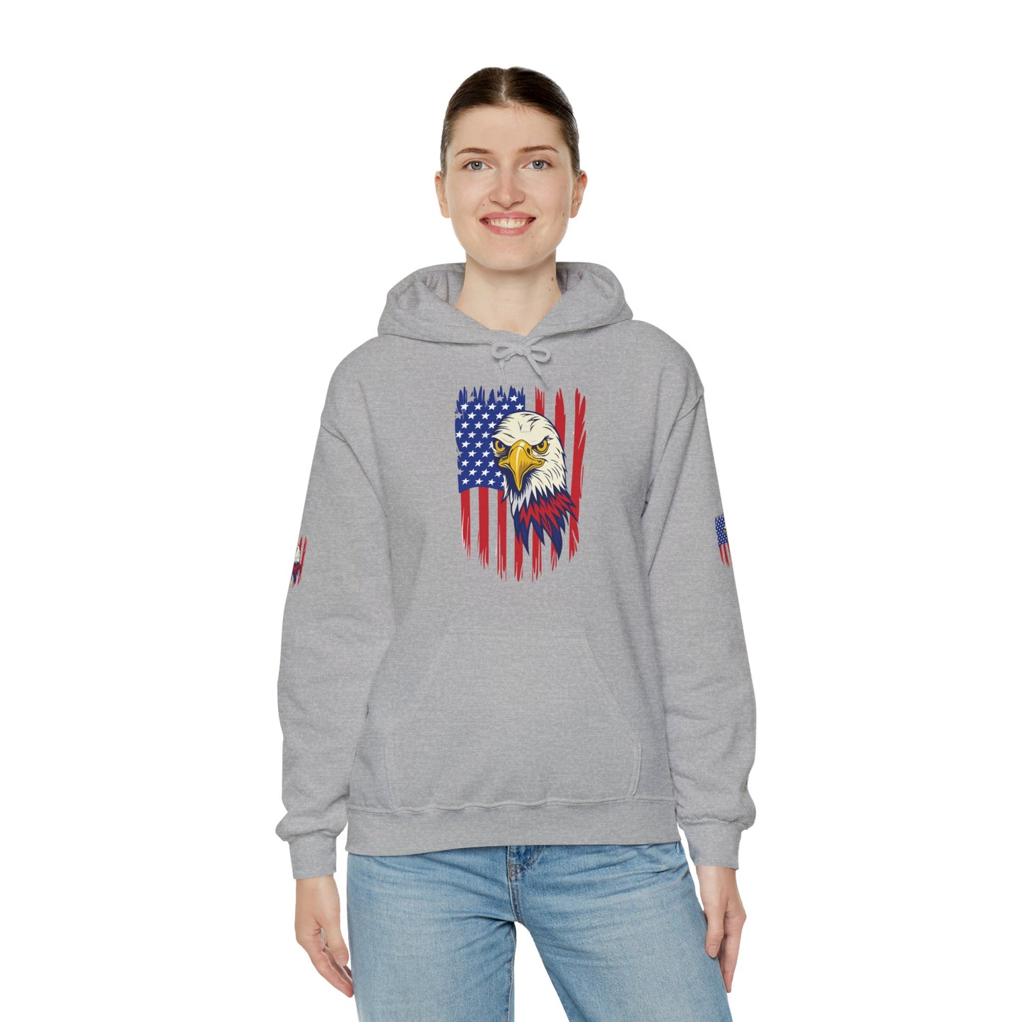 Princess Grace  Patriotic Eagle Unisex Heavy Blend Hoodie