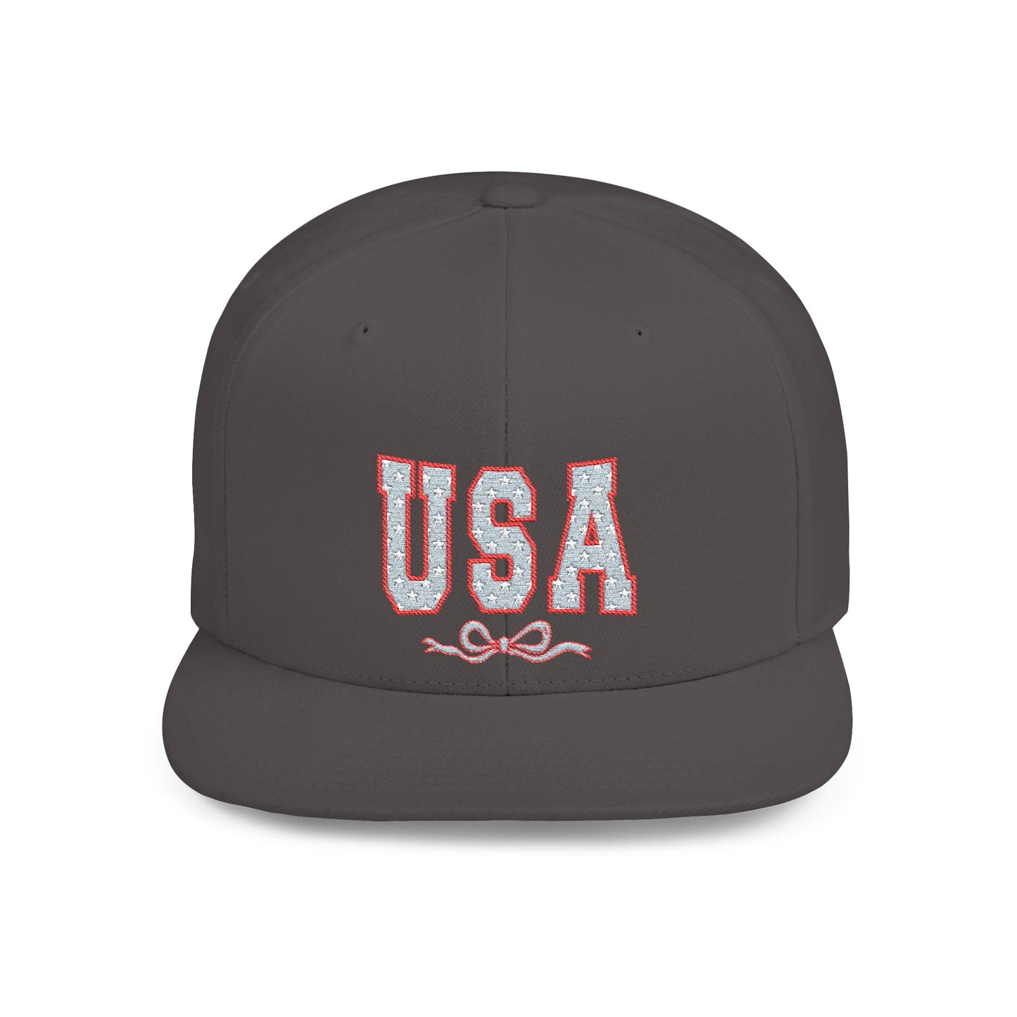 Princess Grace  USA Glitter Flat Bill Snapback Hat Trendy and Stylish