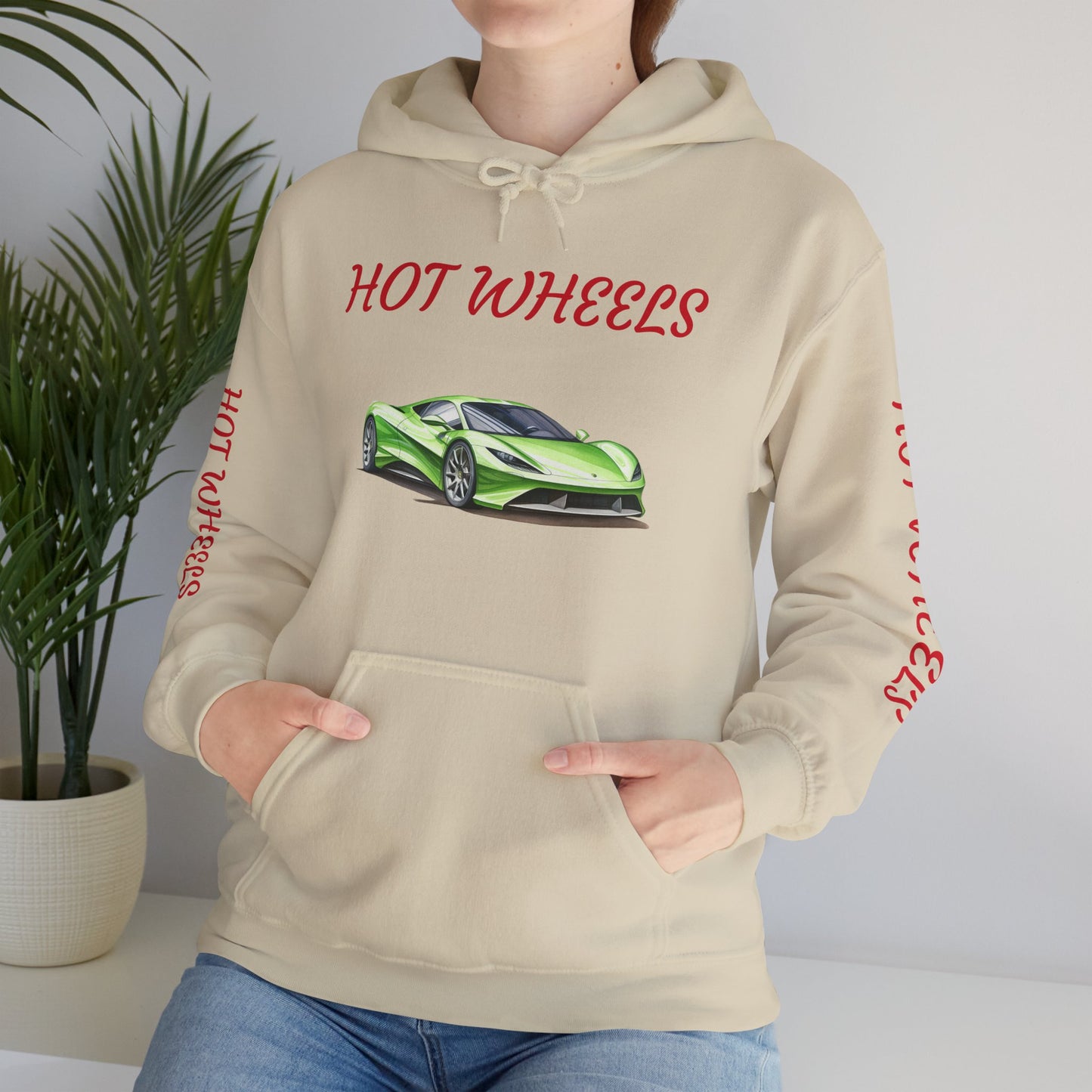 Princess Grace Hot Wheels Unisex Hooded Sweatshirt Vibrant Automotive Design