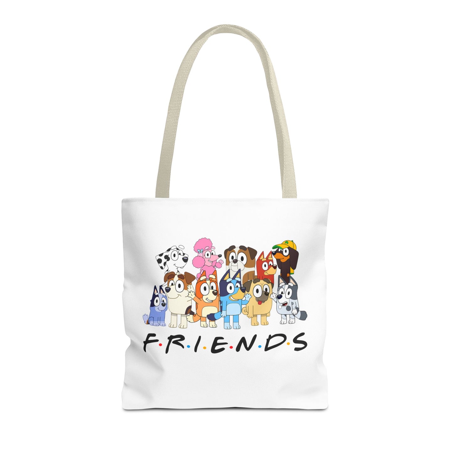 Princess Grace  Cute Animal Friends Tote Bag  Perfect for Dog Lovers & Friendship Gifts