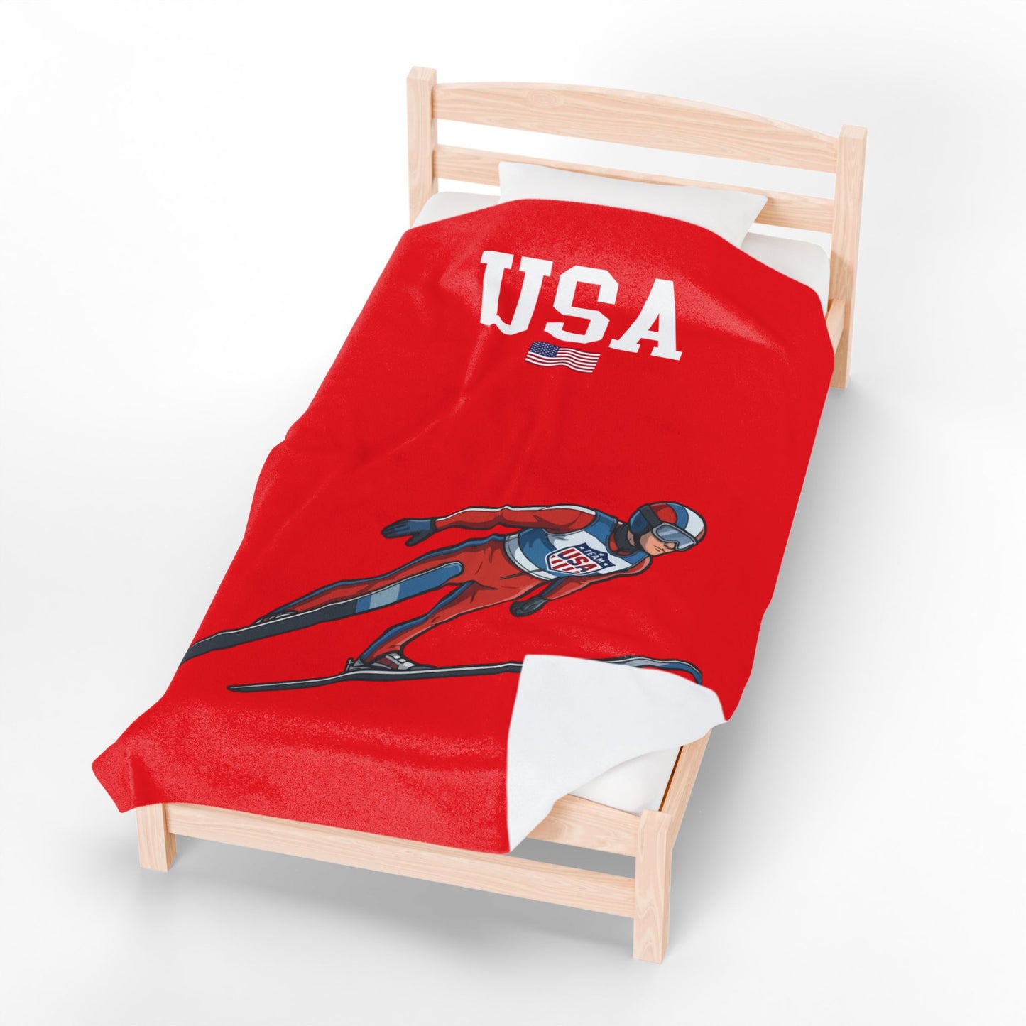 Princess Grace  TEAM USA  Velveteen Plush Blanket