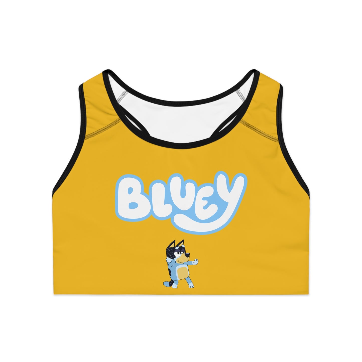 Princess Grace  Cute Bluey Sports Bra Perfect for Active Play and Fitness