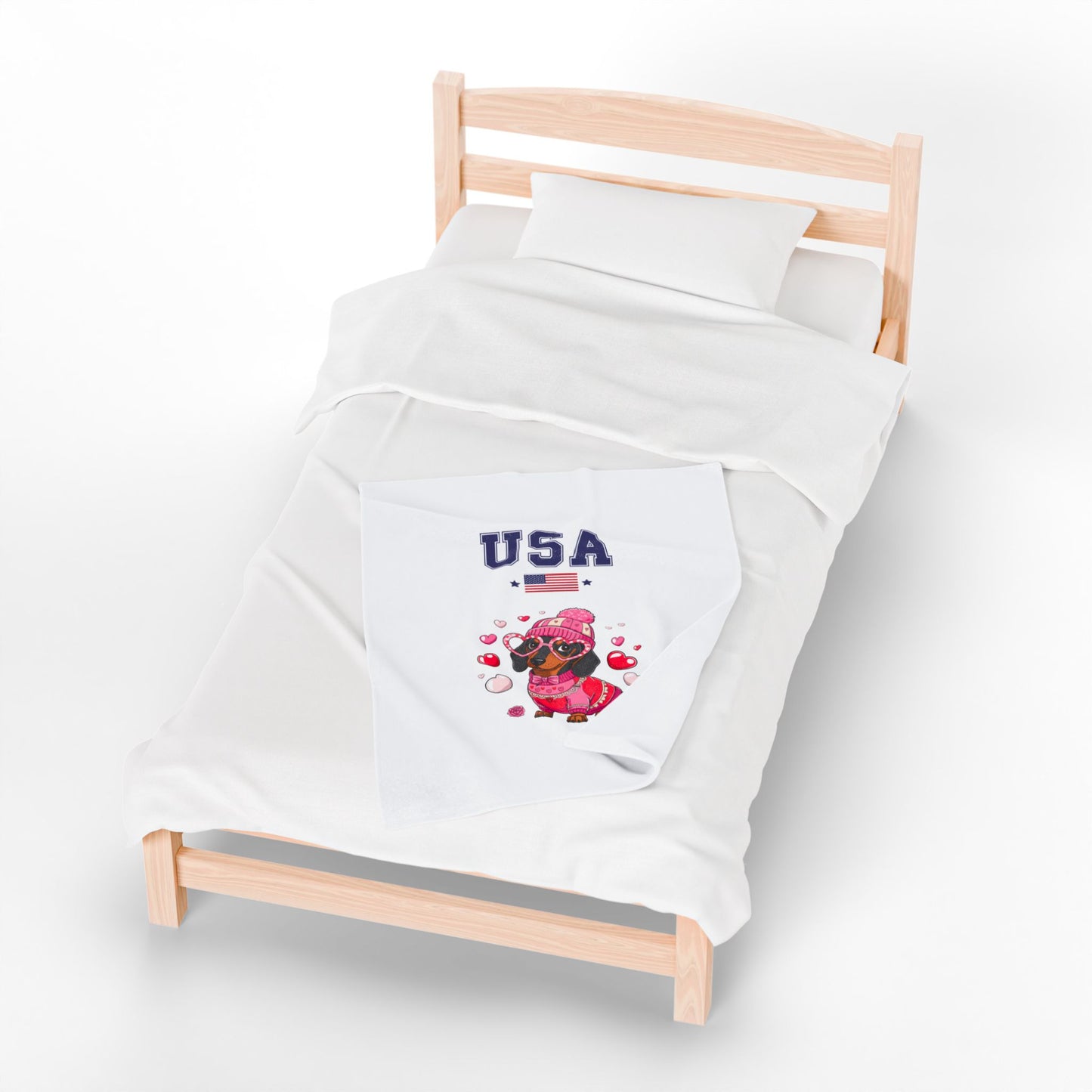 Princess Grace  TEAM USA  Velveteen Plush Blanket