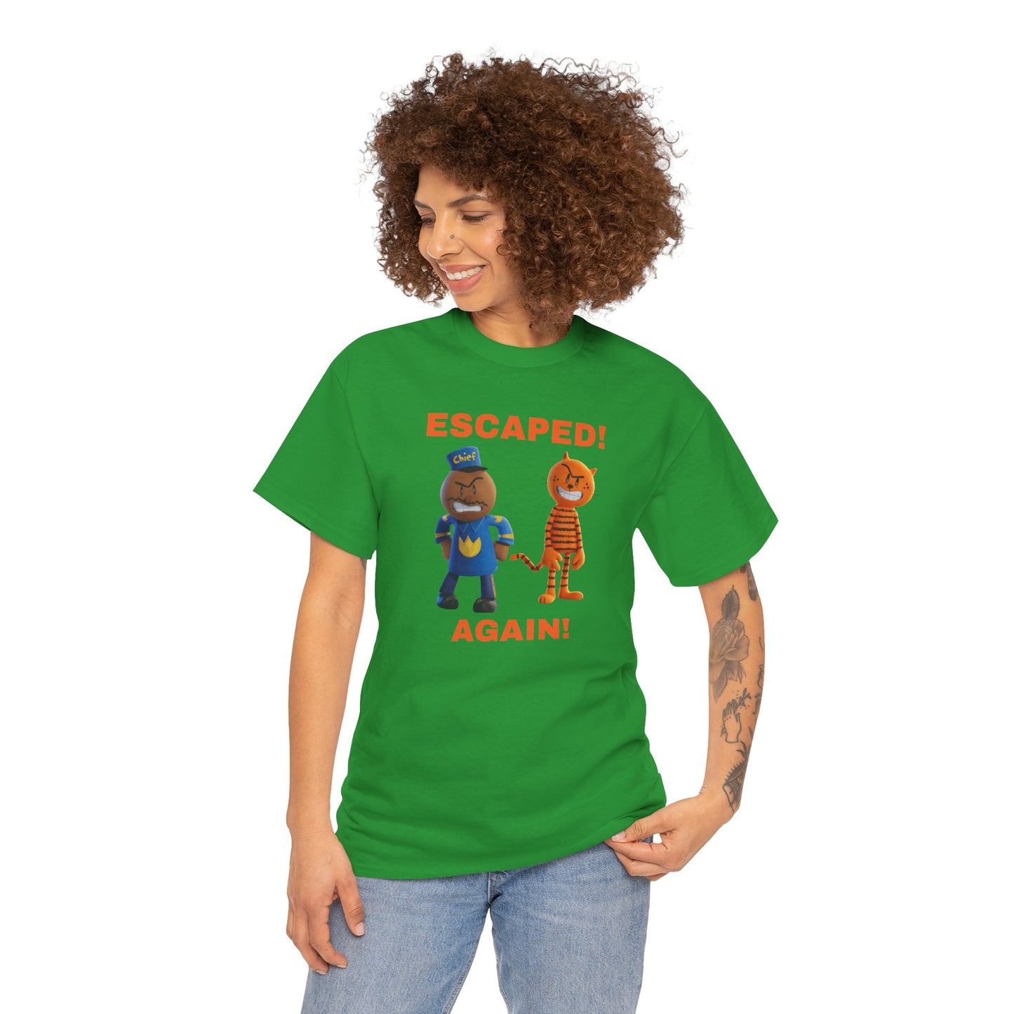 Princess Grace  Humorous Escaped Again Unisex Heavy Cotton Tee