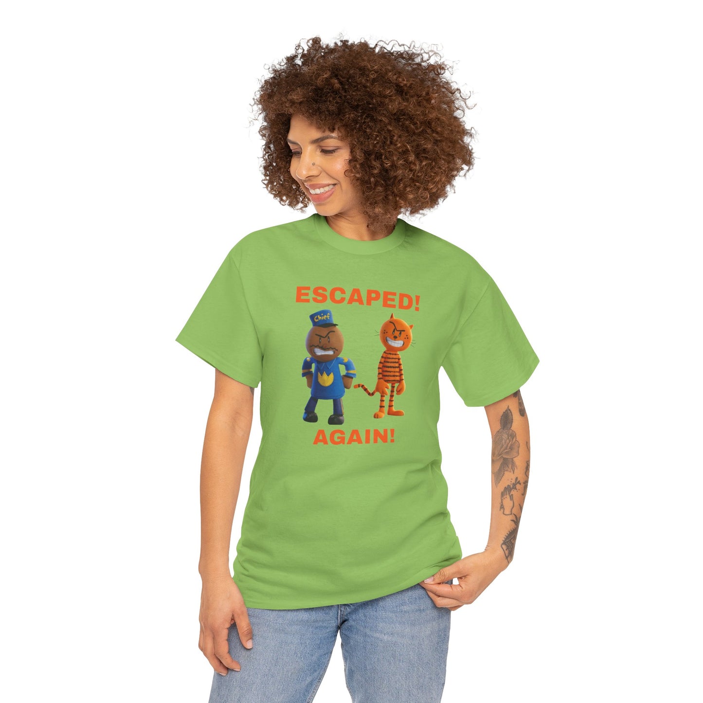 Princess Grace  Humorous Escaped Again Unisex Heavy Cotton Tee
