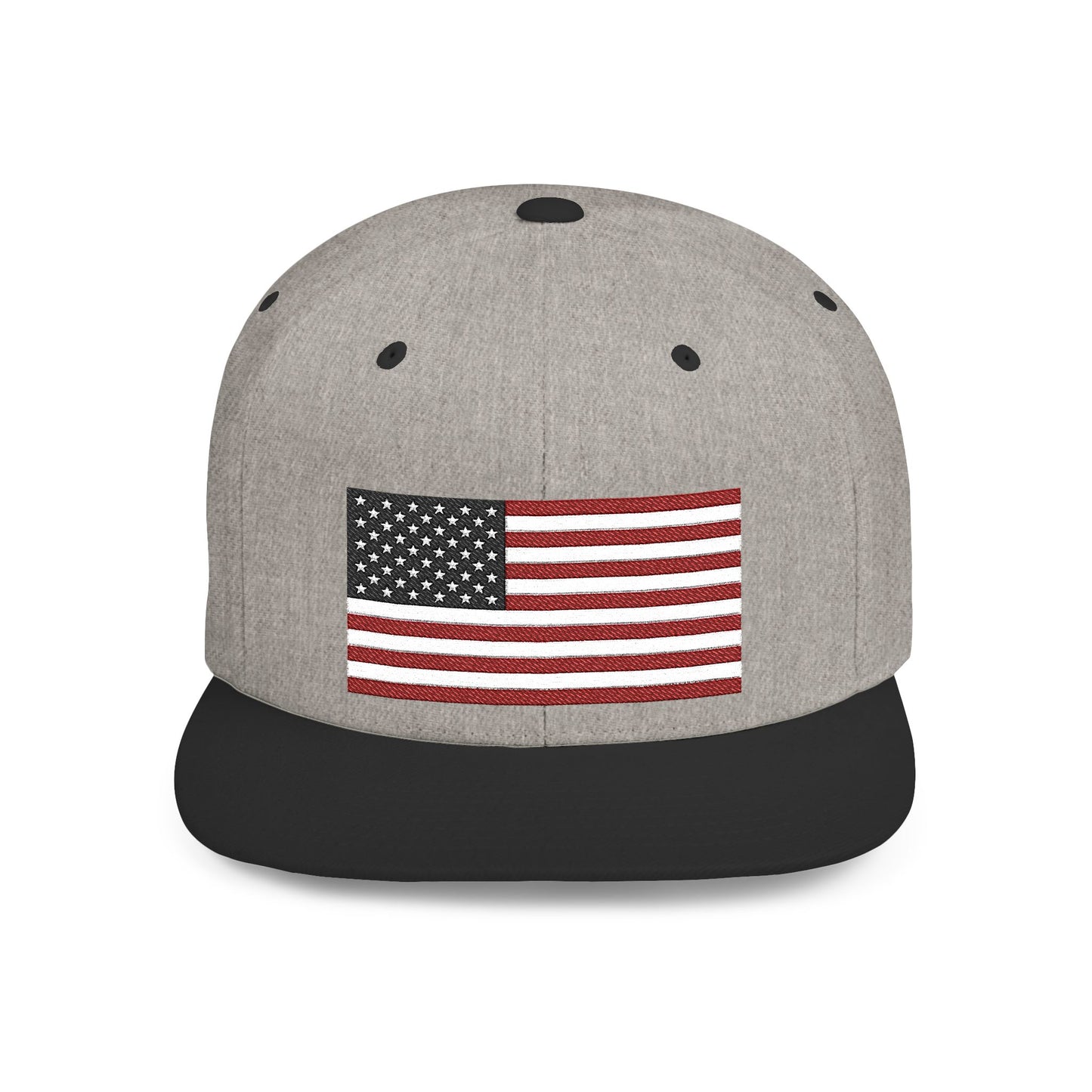 Princess Grace  Patriotic Flat Bill Snapback Hat  American Flag Design