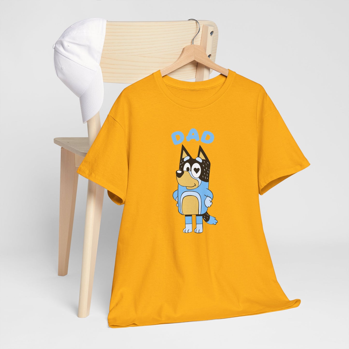 Princess Grace  Bluey Dad Cartoon Graphic Unisex Heavy Cotton Tee