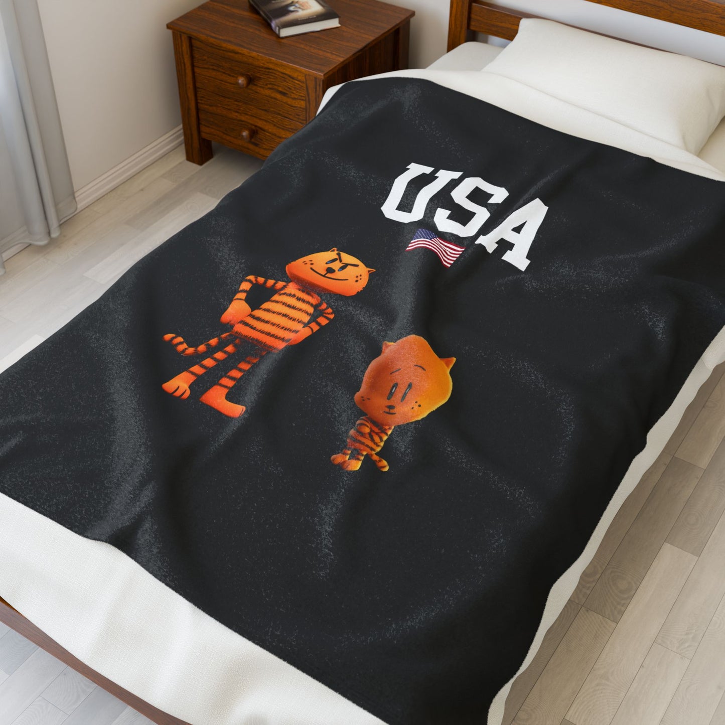 Princess Grace  TEAM USA  Velveteen Plush Blanket