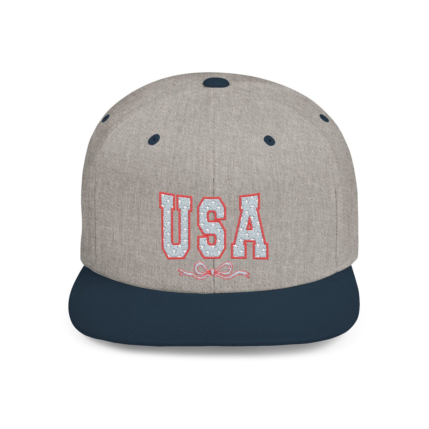 Princess Grace  USA Glitter Flat Bill Snapback Hat Trendy and Stylish