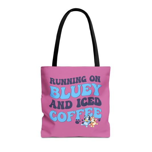 Princess Grace  Cute Bluey Coffee Tote Bag Perfect for Dog Lovers & Coffee Enthusiasts