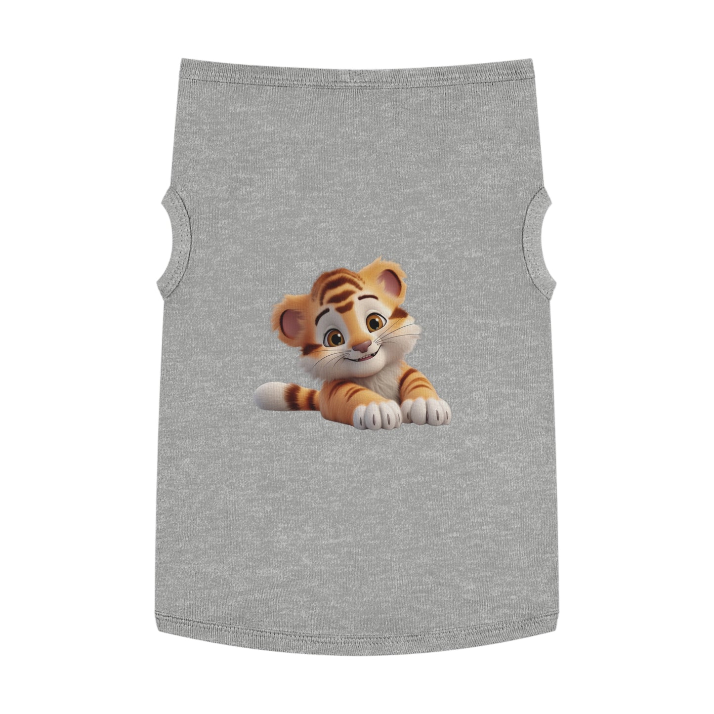 Princess Grace  CUTE Tiger Print Pet Tank Top  Fun Summer Outfit for Cats and Small Dogs