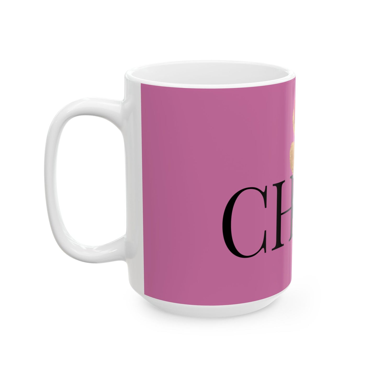 Princess Grace  Chic Positive Bear Ceramic Mug   Cute Coffee Cup for Animal Lovers