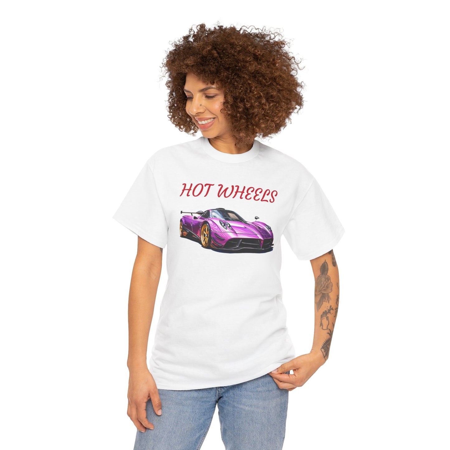 Princess Grace  Hot Wheels Unisex Heavy Cotton Tee Retro Car Graphic T-Shirt for Auto Enthusiasts