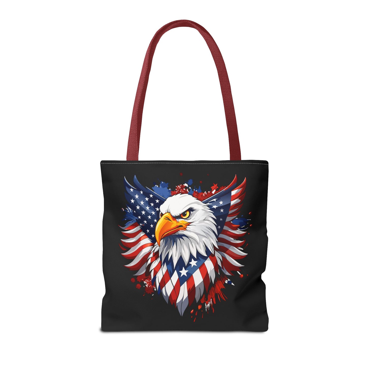 Princess Grace  Patriotic Eagle Tote Bag American Flag Design for Fourth of July & Everyday Use