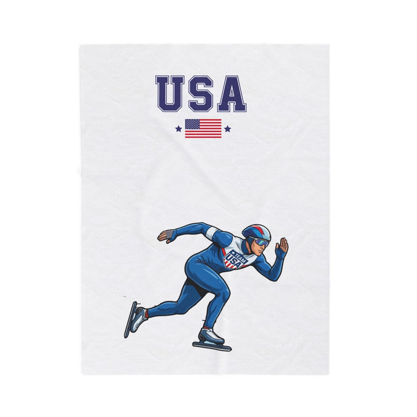 Princess Grace  TEAM USA  Velveteen Plush Blanket