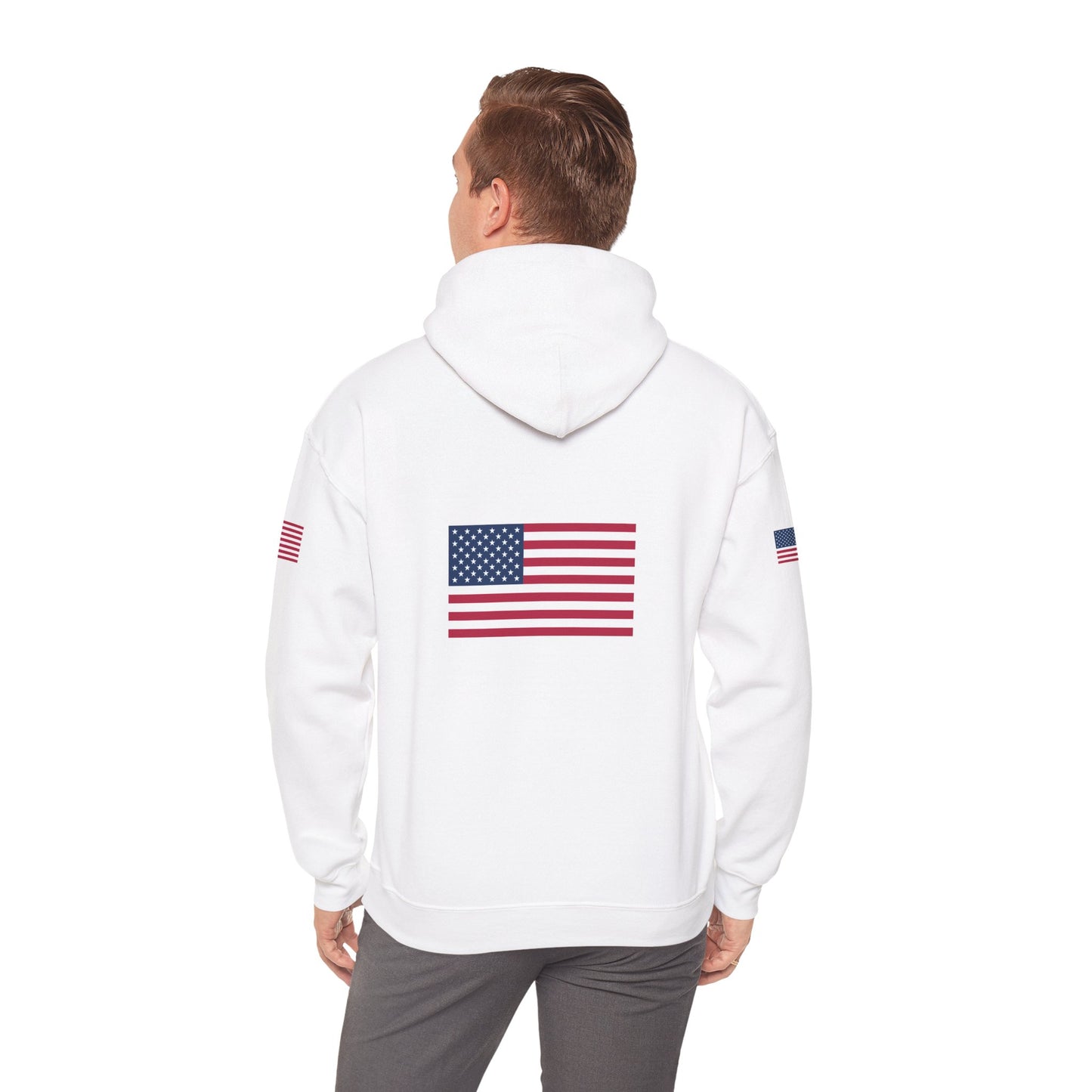 Princess Grace  TEAM USA   American Flag Hoodie Unisex Heavy Blend Sweatshirt