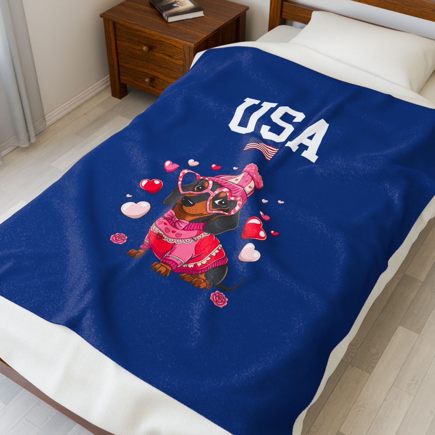 Princess Grace  TEAM USA  Velveteen Plush Blanket
