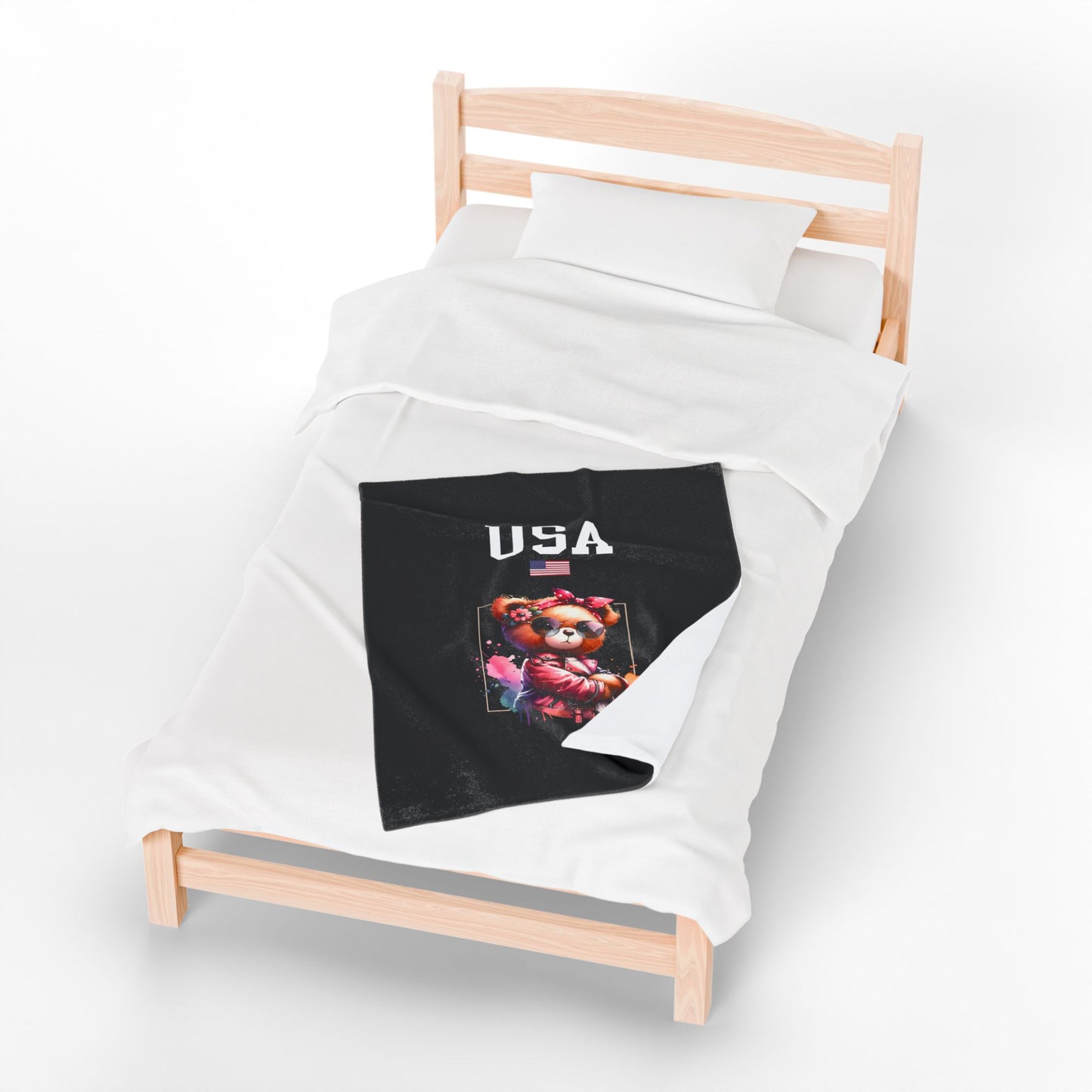 Princess Grace  TEAM USA  Velveteen Plush Blanket