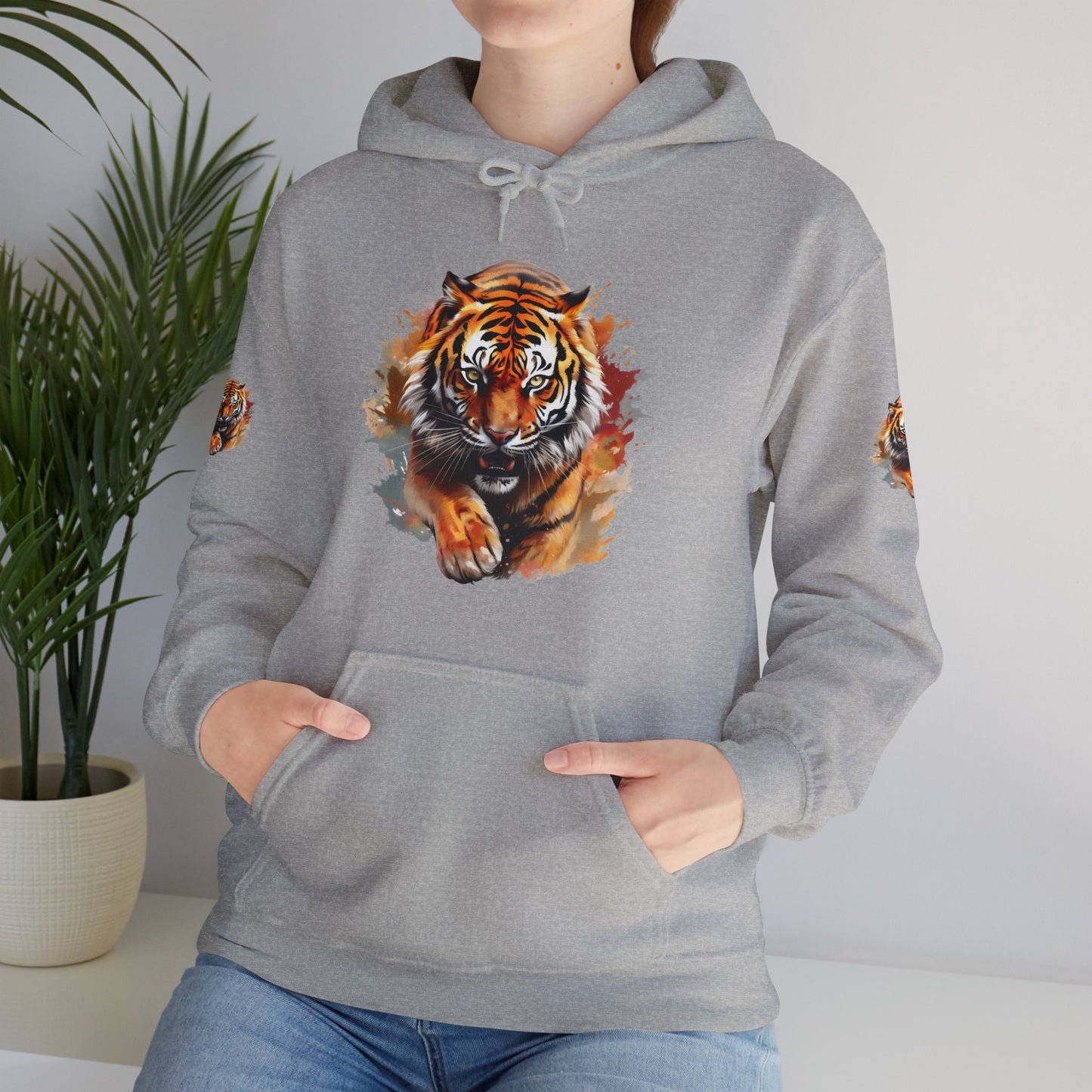 Princess Grace  Fierce Tiger Graphic Unisex Heavy Blend Hoodie