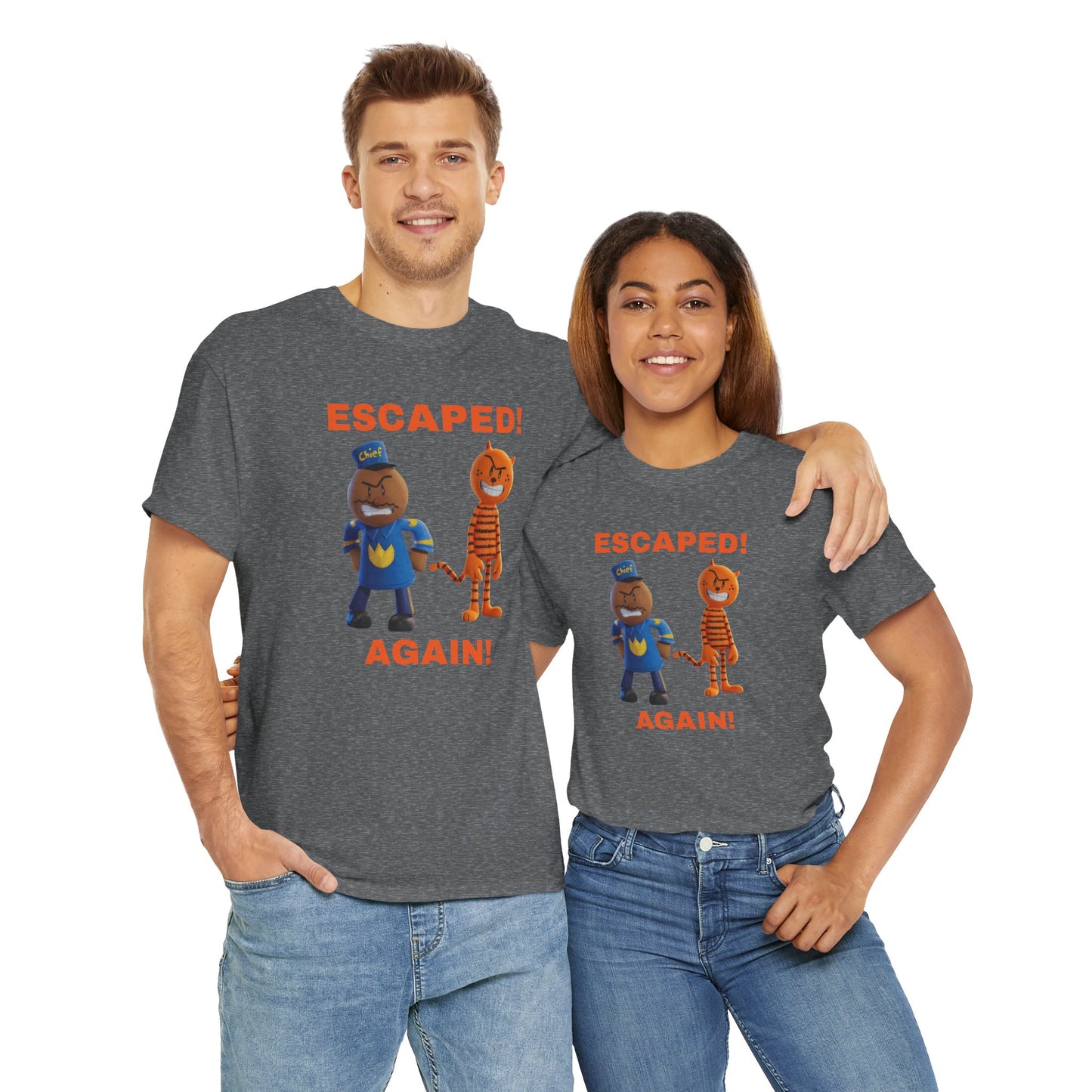 Princess Grace  Humorous Escaped Again Unisex Heavy Cotton Tee