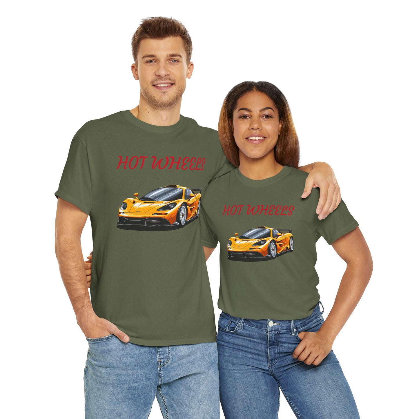 Princess Grace  Hot Wheels Unisex Heavy Cotton Tee Cool Car Graphic T-Shirt for Enthusiasts