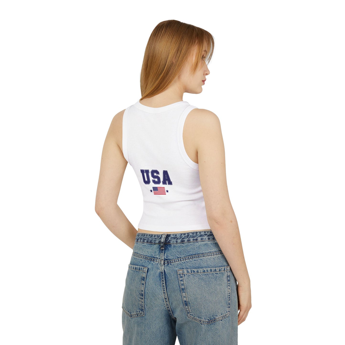 Princess Grace  TEAM USA  Women's Micro Rib Racer Tank Top