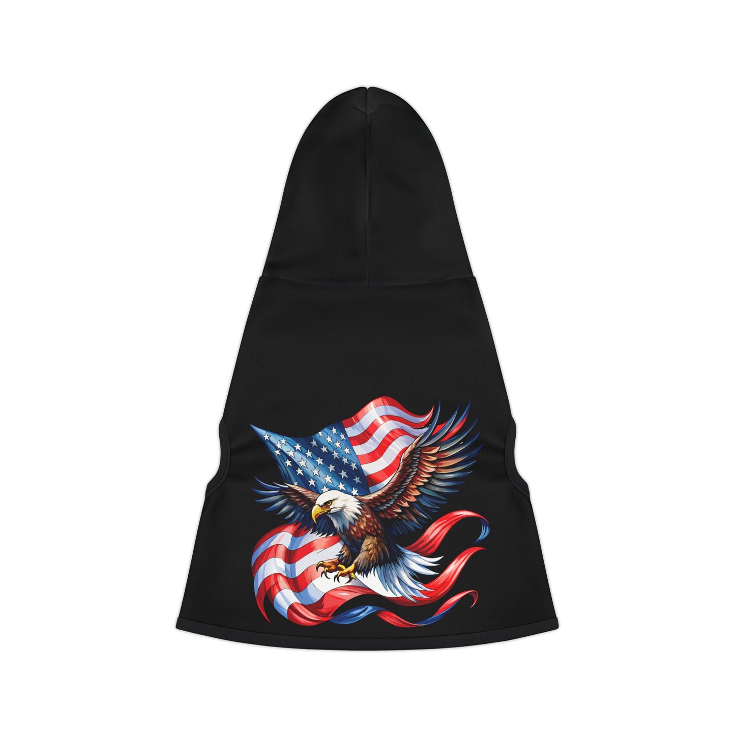 Princess Grace  Patriotic Eagle Pet Hoodie  USA Flag Design for Dogs