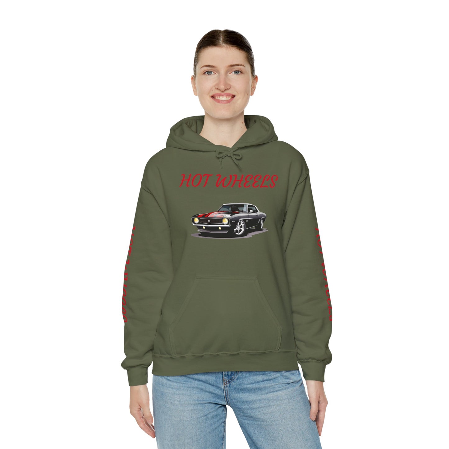 Princess Grace  Cool Hot Wheels Unisex Hoodie Retro Car Design for Auto Enthusiasts