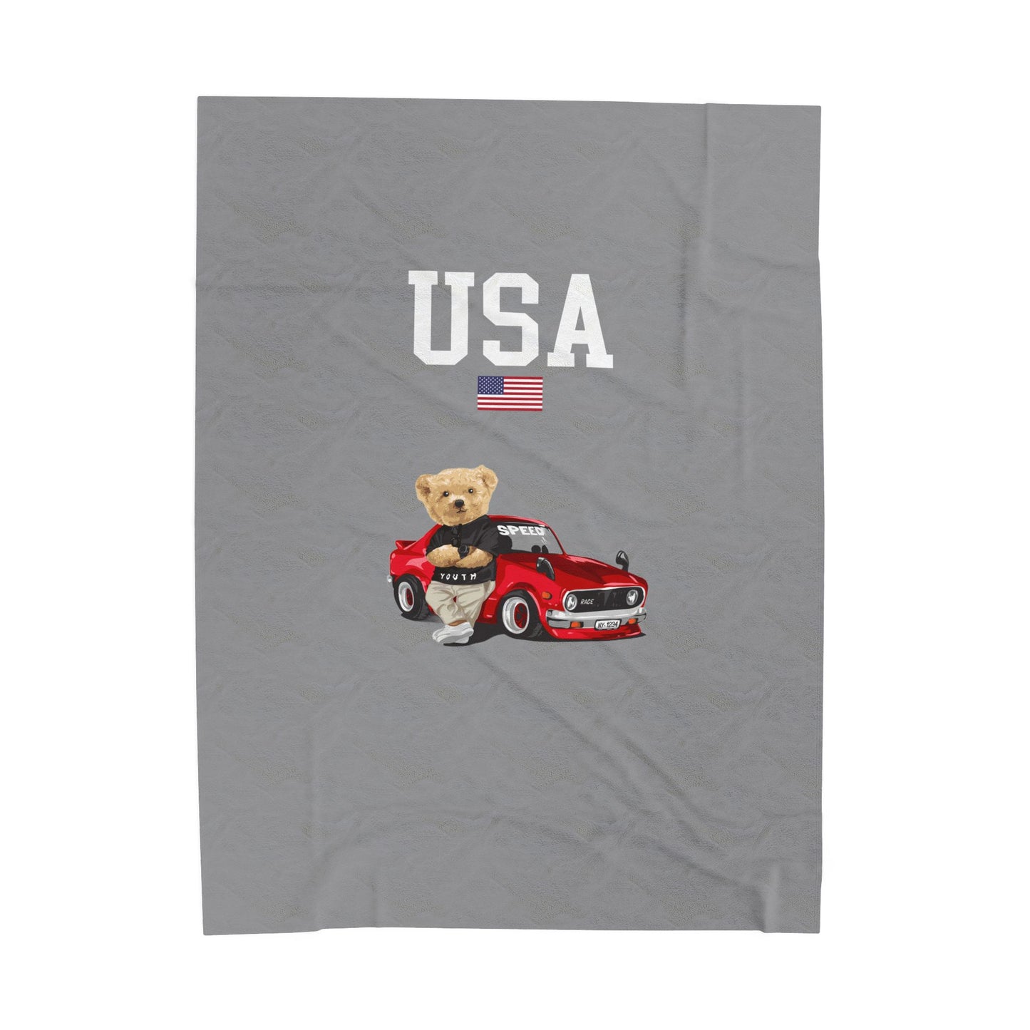 Princess Grace  TEAM USA  Velveteen Plush Blanket