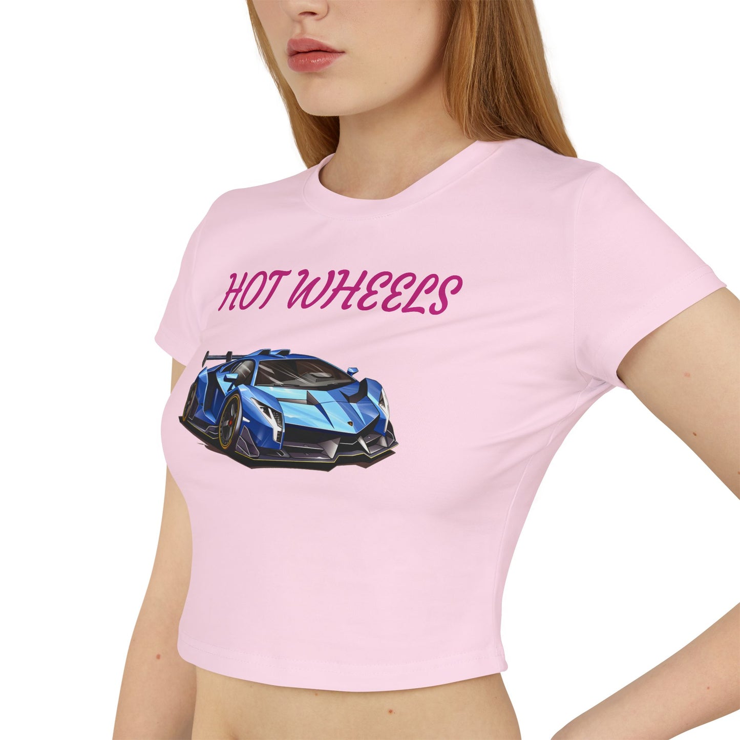 Princess Grace  Hot Wheels Women's Baby Tee Stylish Retro Car Graphic Top