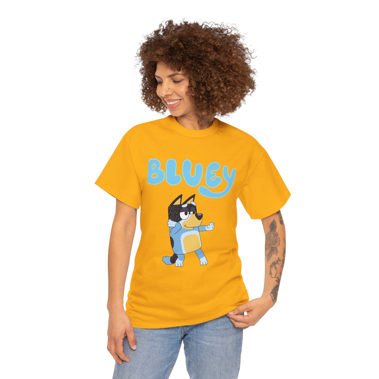 Princess Grace  Bluey Unisex Heavy Cotton Tee  Fun & Playful Kids Shirt