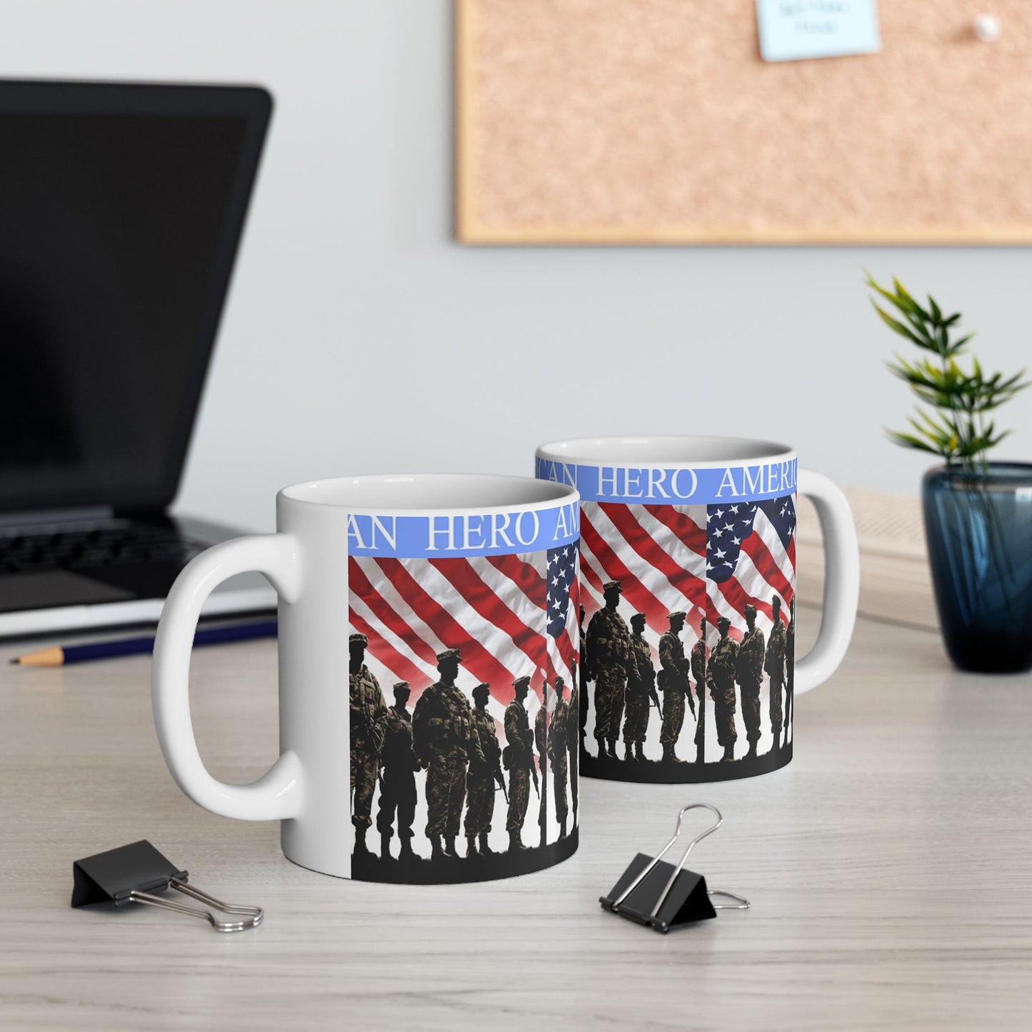 Princess Grace American Hero Ceramic Mug, Coffee Cup for Veterans, Military Appreciation Gift, Independence Day, Father's Day, 11oz, 15oz