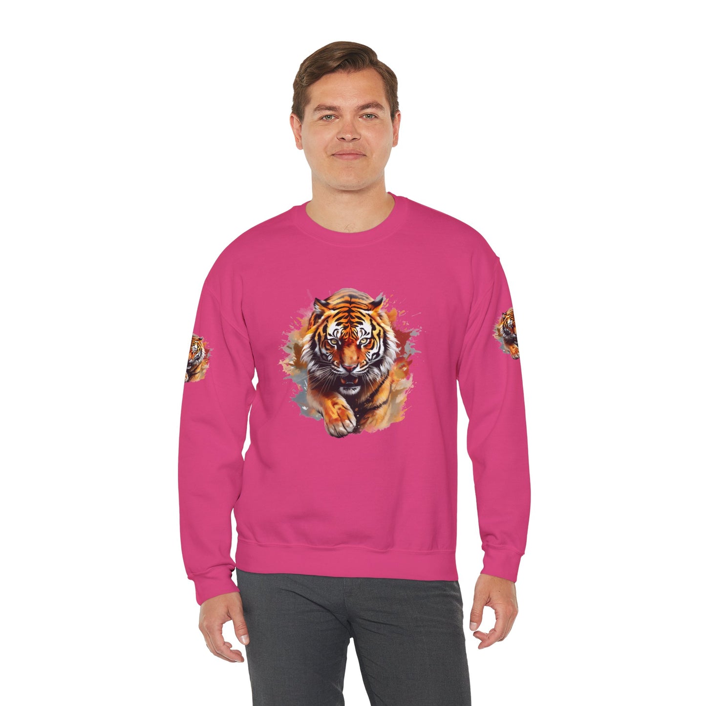 Princess Grace  Majestic Tiger Unisex Heavy Blend Crewneck Sweatshirt