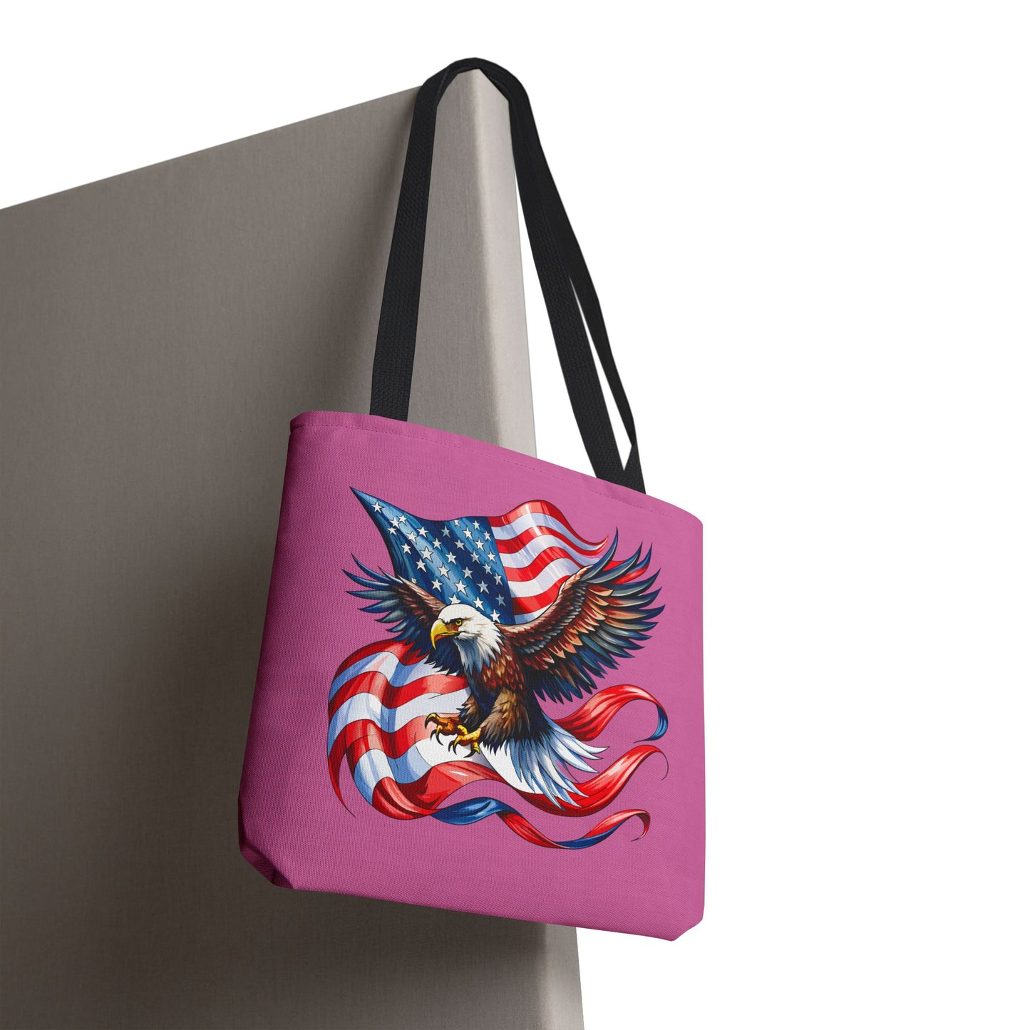 Princess Grace  Patriotic Eagle Tote Bag American Flag Design for Independence Day and Everyday Use