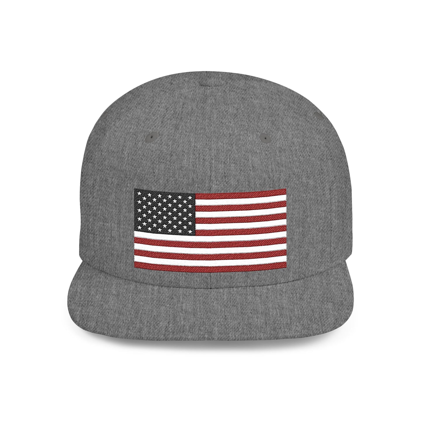 Princess Grace  Patriotic Flat Bill Snapback Hat  American Flag Design