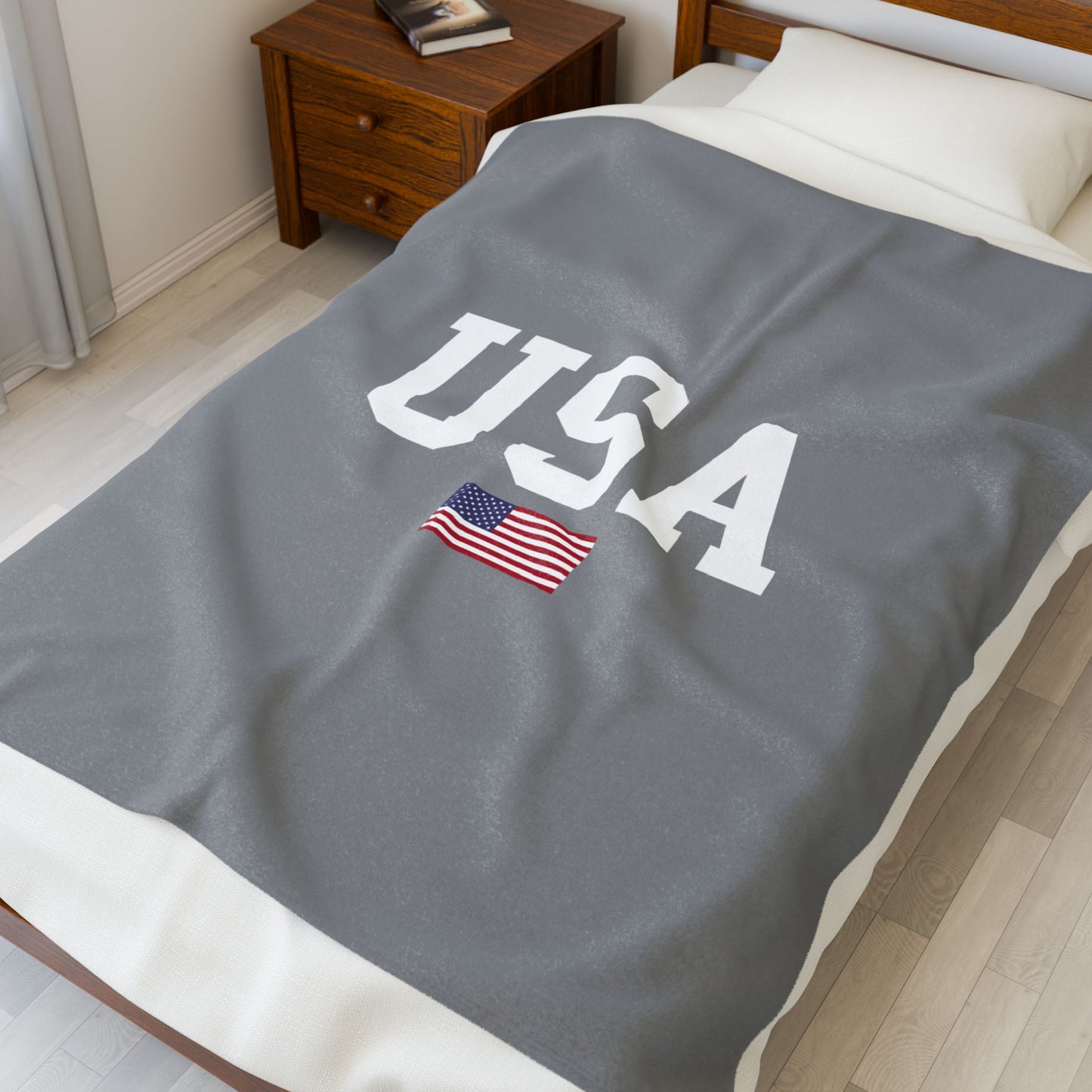 Princess Grace  TEAM USA  Velveteen Plush Blanket