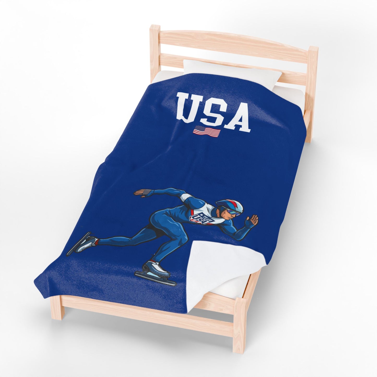 Princess Grace  TEAM USA  Velveteen Plush Blanket