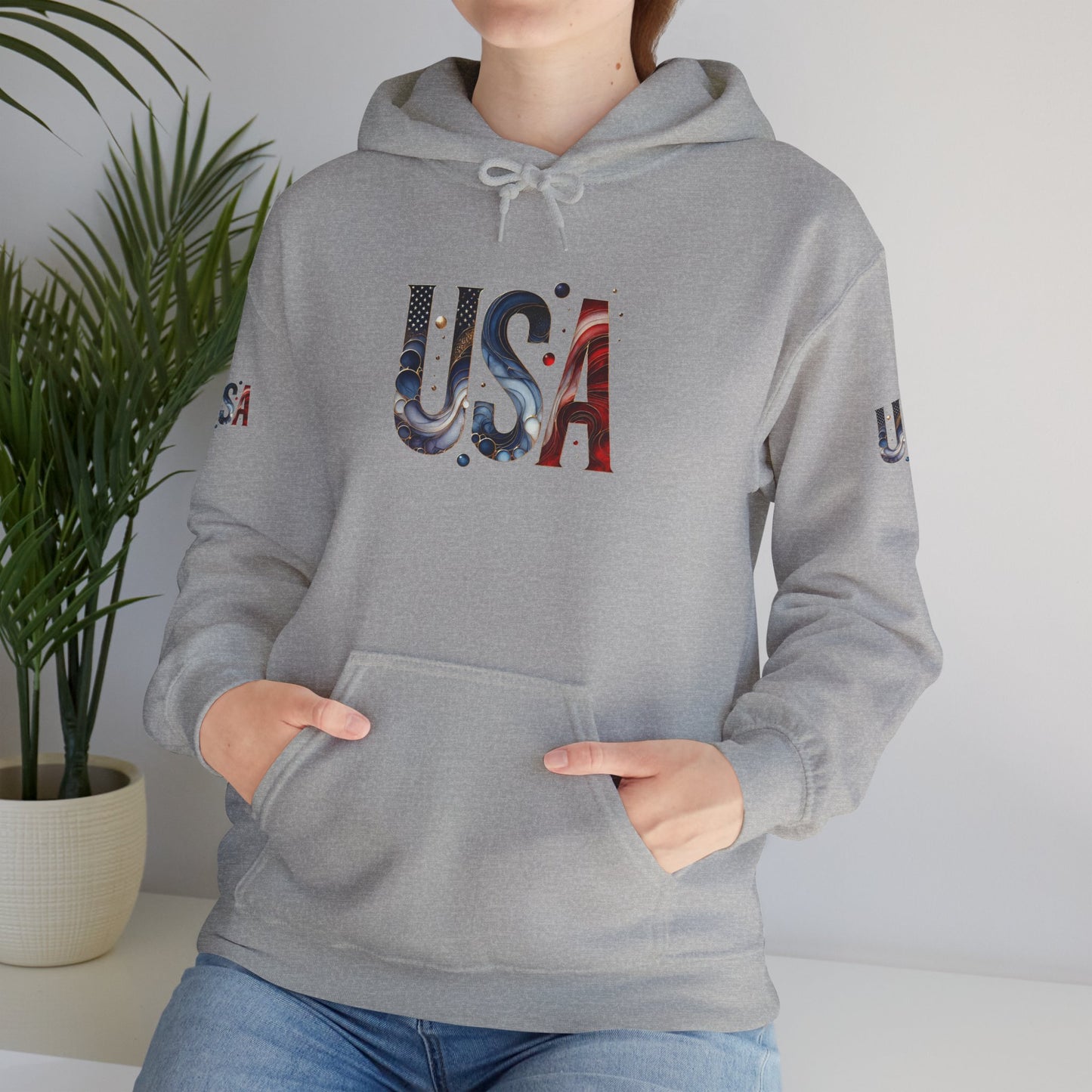 Princess Grace  TEAM USA  Unisex Heavy Bled   Hooded Sweatshirt