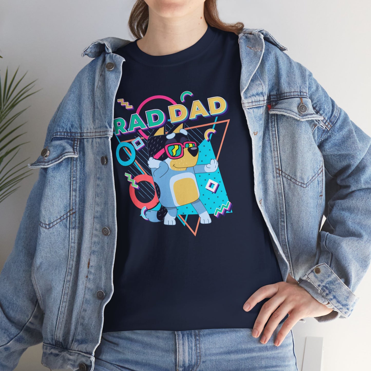 Princess Grace  Bluey  Funny Rad dad Unisex Heavy Cotton Tee  Perfect Gift for Cool Dads