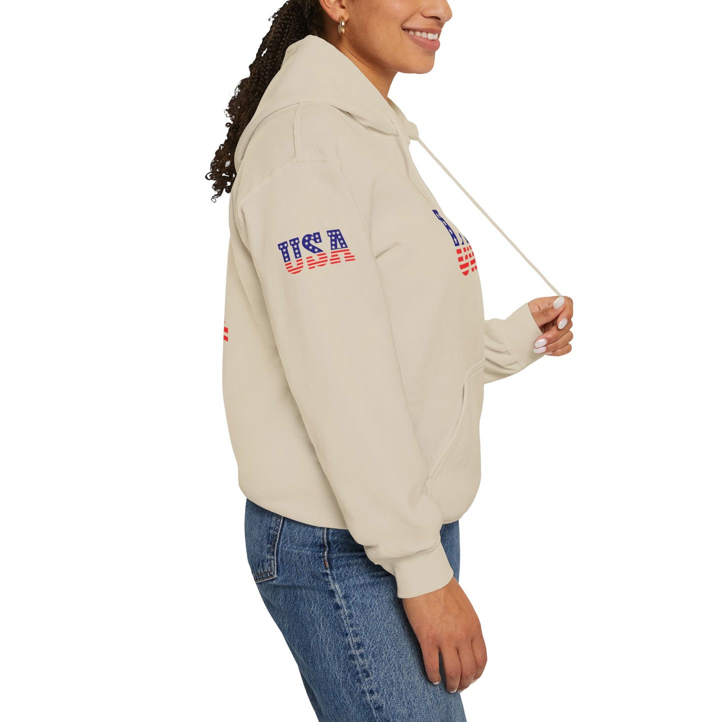 Princess Grace  TEAM USA  Unisex Heavy Blend  Hooded Sweatshirt  Patriotic Eagle Design