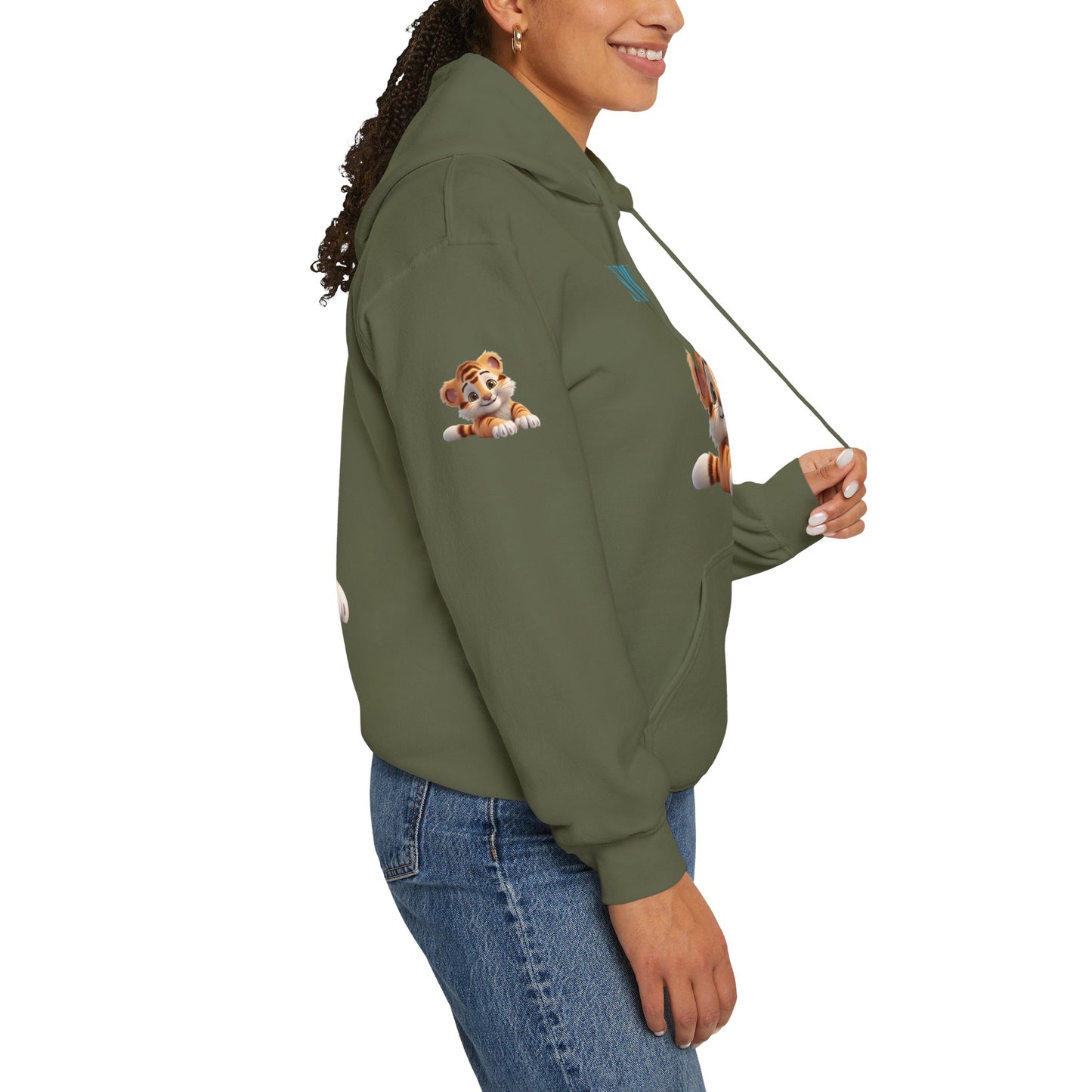 Princess Grace Survive Cute Tiger Survival Hooded Sweatshirt for Animal Lovers