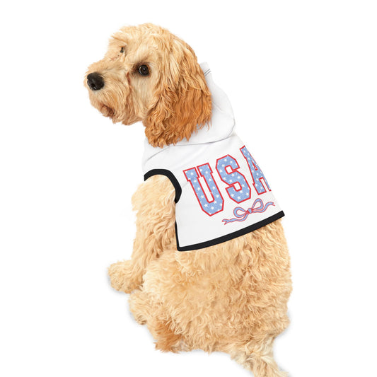 Princess Grace  USA Stars & Stripes Pet Hoodie Celebrate in Style