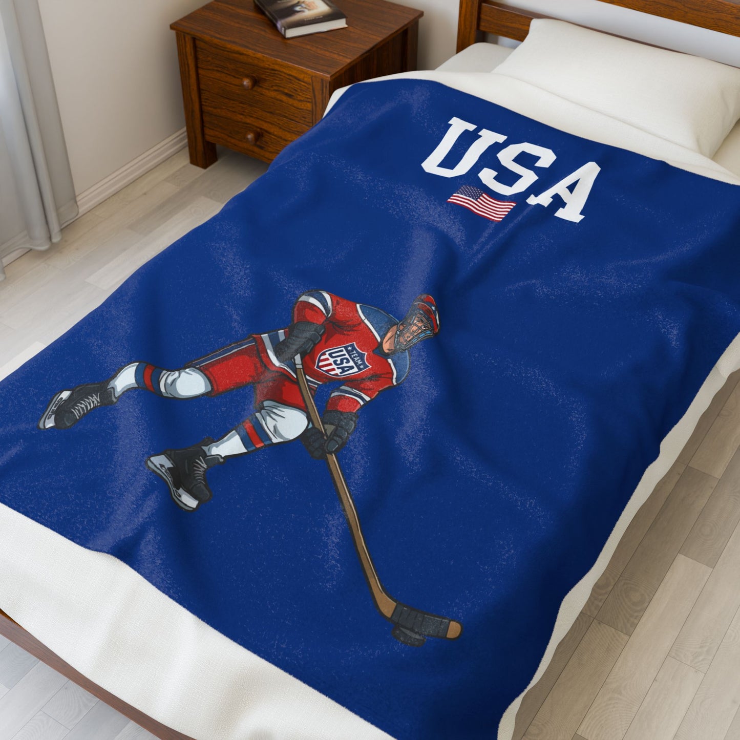 Princess Grace  TEAM USA  Velveteen Plush Blanket